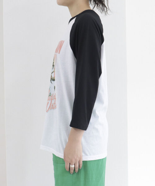 fredy repit(フレディレピ)の「【WEB限定】【BLUESCENTRIC/ブルースセントリック】ベースボールバンドT(Tシャツ/カットソー・レディース・オフホワイト/キナリ・FREE)」の9枚目の写真