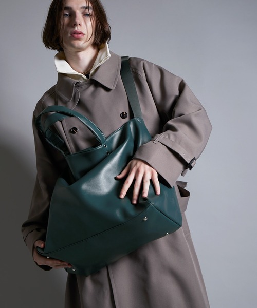 ENDER PRODUCTS（エンダープロダクツ）の「ショルダーストラップボストンバッグ/ショルダーバッグ【ENDER PRODUCTS/エンダープロダクツ】（ショルダーバッグ・メンズ・ブラウン/グリーン/ブラック・FREE）」の10枚目の写真