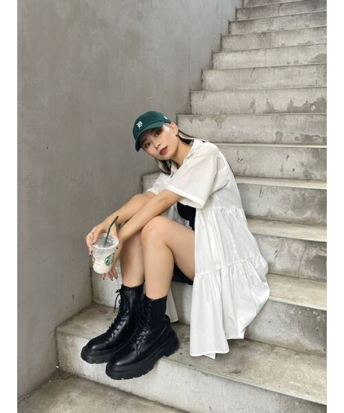 EVRIS(エヴリス)の「レースアップインソールワークブーツ(ブーツ・レディース・ブラック/その他1・SMALL/MEDIUM/LARGE)」の19枚目の写真