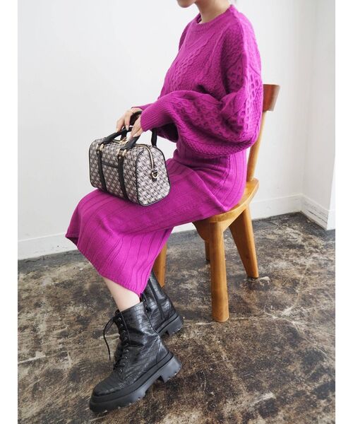 EVRIS(エヴリス)の「レースアップインソールワークブーツ(ブーツ・レディース・ブラック/その他1・SMALL/MEDIUM/LARGE)」の13枚目の写真