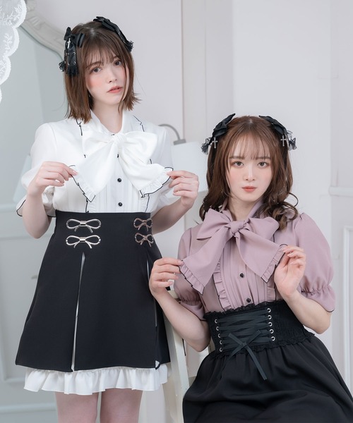DearMyLove（ディアマイラブ）の「大きなボウタイフリルブラウス