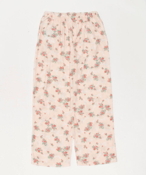 KID BLUE（キッドブルー）の「キッドブルー -22ガーゼパイルブーケ -くるぶし丈ボトムス -KRTP515 -kidblue（その他パンツ・レディース・アイボリー/ピンクベージュ・M）」の3枚目の写真