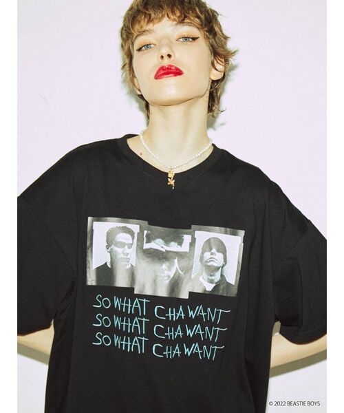 jouetie(ジュエティ)の「BEASTIE BOYSコラボTシャツ(Tシャツ/カットソー・レディース・ブラック/レッド/オフホワイト・MEDIUM)」の3枚目の写真