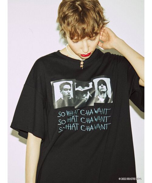 jouetie(ジュエティ)の「BEASTIE BOYSコラボTシャツ(Tシャツ/カットソー・レディース・ブラック/レッド/オフホワイト・MEDIUM)」の4枚目の写真