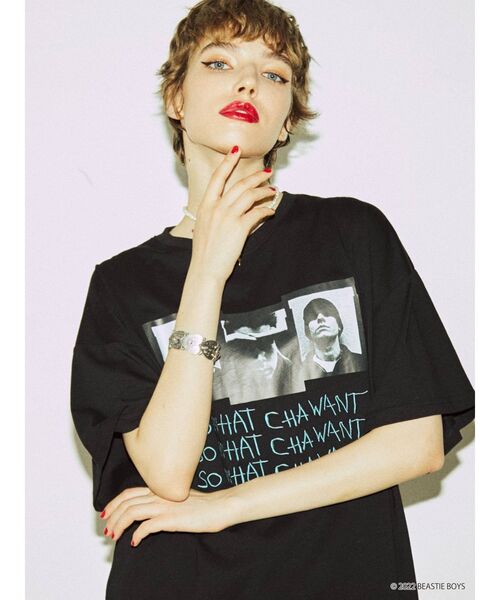 jouetie(ジュエティ)の「BEASTIE BOYSコラボTシャツ(Tシャツ/カットソー・レディース・ブラック/レッド/オフホワイト・MEDIUM)」の5枚目の写真