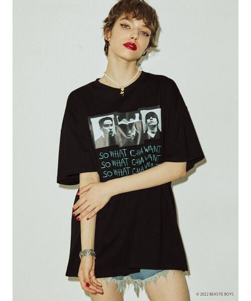 jouetie(ジュエティ)の「BEASTIE BOYSコラボTシャツ(Tシャツ/カットソー・レディース・ブラック/レッド/オフホワイト・MEDIUM)」の6枚目の写真