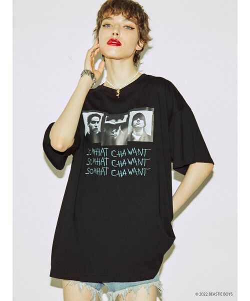 jouetie(ジュエティ)の「BEASTIE BOYSコラボTシャツ(Tシャツ/カットソー・レディース・ブラック/レッド/オフホワイト・MEDIUM)」の7枚目の写真