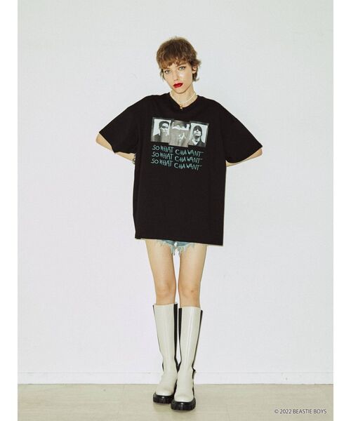 jouetie(ジュエティ)の「BEASTIE BOYSコラボTシャツ(Tシャツ/カットソー・レディース・ブラック/レッド/オフホワイト・MEDIUM)」の9枚目の写真