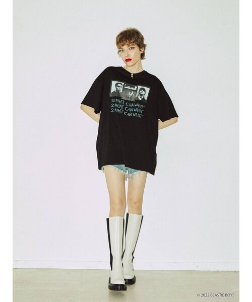jouetie(ジュエティ)の「BEASTIE BOYSコラボTシャツ(Tシャツ/カットソー・レディース・ブラック/レッド/オフホワイト・MEDIUM)」の10枚目の写真