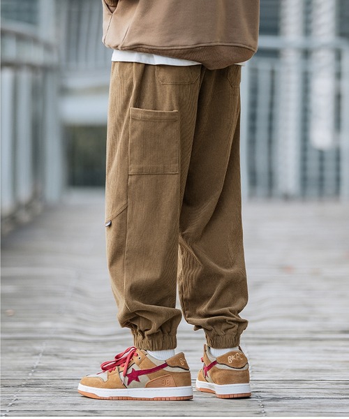 HOOK（フック）の「【HOOK】コーデュロイ裾絞りカーゴパンツ（カーゴ