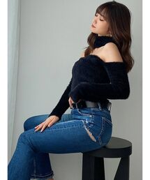 GYDA | 2WAYシャギーチョーカーニットトップス(ニット/セーター)