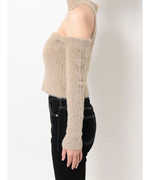 GYDA（ジェイダ）の「2WAYシャギーチョーカーニットトップス（ニット/セーター・レディース・オフホワイト/ブラック/ベージュ・FREE）」の16枚目の写真