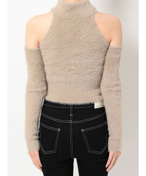 GYDA（ジェイダ）の「2WAYシャギーチョーカーニットトップス（ニット/セーター・レディース・オフホワイト/ブラック/ベージュ・FREE）」の17枚目の写真