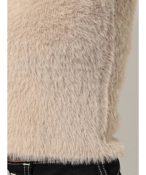 GYDA（ジェイダ）の「2WAYシャギーチョーカーニットトップス（ニット/セーター・レディース・オフホワイト/ブラック/ベージュ・FREE）」の20枚目の写真