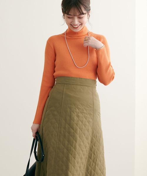 natural couture（ナチュラルクチュール）の「2022AWアイテム/好評リバイバル/もちもちベーシックリブタートル（ニット/セーター・レディース・ブラック/ベージュ/オフホワイト/オレンジ/ブルー/その他1・FREE）」の22枚目の写真