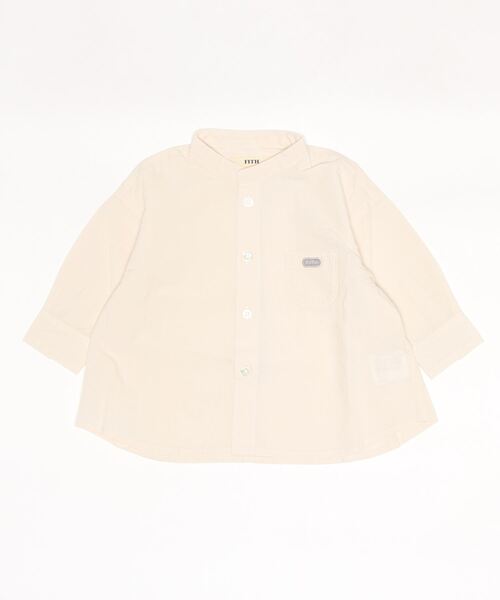 FITH(フィス)の「タイプライターコットン 長袖 シャツ(シャツ/ブラウス・キッズ・グレー/カーキ/ホワイト/オレンジ・100/80/120/90/110)」の6枚目の写真