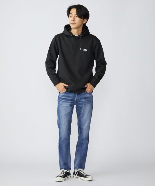 SHIPS（シップス）の「*SHIPS: スタイリッシュ ロゴ ワッペン バルキー ポンチ プルオーバー パーカー（パーカー・メンズ・ブラック/ベージュ/グレー/ブルー・SMALL/MEDIUM/LARGE/X-LARGE/XX-LARGE）」の9枚目の写真