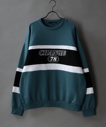 SITRY | wide silhouette patch logo sweat/ワイドシルエット ワッペン ロゴ スウェット/トレーナー(スウェット)