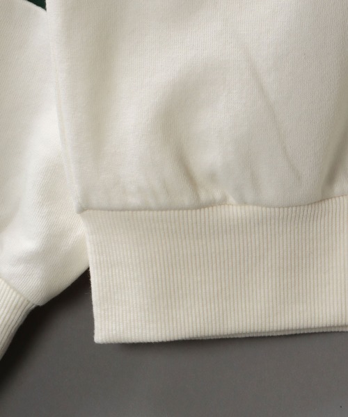 SITRY(シトリー)の「wide silhouette patch logo sweat/ワイドシルエット ワッペン ロゴ スウェット/トレーナー(スウェット・メンズ・ブラック/オフホワイト/グレイッシュブルー・M/L)」の11枚目の写真