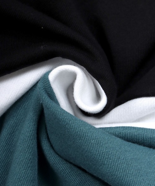 SITRY(シトリー)の「wide silhouette patch logo sweat/ワイドシルエット ワッペン ロゴ スウェット/トレーナー(スウェット・メンズ・ブラック/オフホワイト/グレイッシュブルー・M/L)」の6枚目の写真