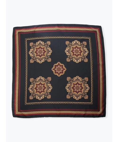 Te chichi（テチチ）の「ペイズリー柄大判スカーフ（ストール/ショール・レディース・ネイビー/グリーン・ﾌﾘ-）」の10枚目の写真