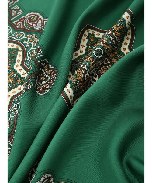 Te chichi（テチチ）の「ペイズリー柄大判スカーフ（ストール/ショール・レディース・ネイビー/グリーン・ﾌﾘ-）」の6枚目の写真