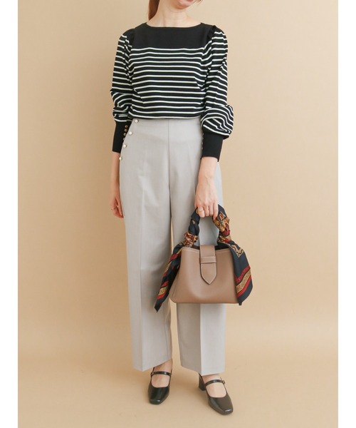 Te chichi（テチチ）の「ペイズリー柄大判スカーフ（ストール/ショール・レディース・ネイビー/グリーン・ﾌﾘ-）」の4枚目の写真