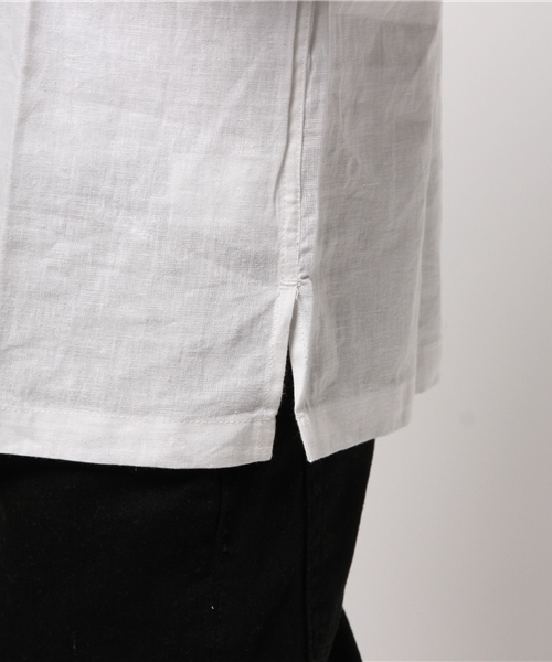 CIAOPANIC（チャオパニック）の「【Ciaopanic】　F.L.Bプルオーバーシャツ（シャツ/ブラウス・メンズ・ホワイト/チャコールグレー/サックスブルー・MEDIUM/LARGE）」の11枚目の写真