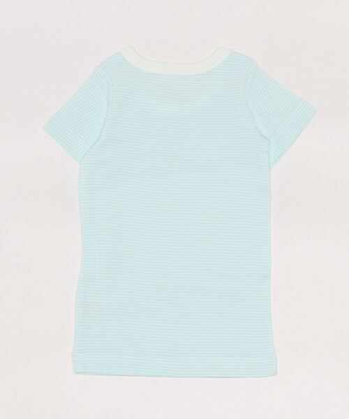 combimini(コンビミニ)の「半袖Tシャツ(ミジンボーダー)(Tシャツ/カットソー・キッズ・ミント/ライトピンク・80/100/130/120/110/90/140)」の5枚目の写真