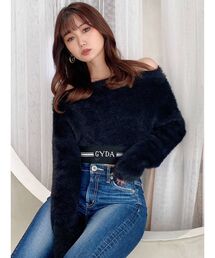 GYDA | GYDAライン オフショルシャギーニットトップス(ニット/セーター)