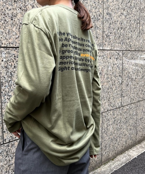 Scrap Book（スクラップブック）の「【Scrap Book】PERM-LONG-LT (XL)（Tシャツ/カットソー・レディース・ブラウン/グリーン系その他・X-LARGE）」の9枚目の写真