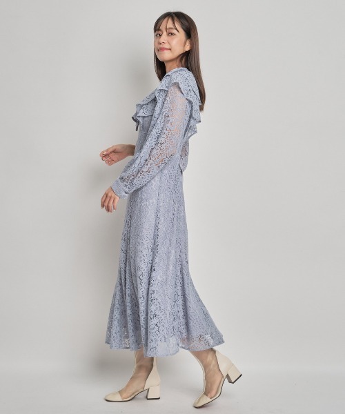 AND COUTURE（アンドクチュール）の「フリル襟総レース