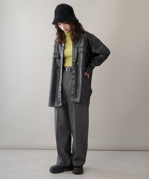 SPINNS（スピンズ）の「アンゴラバケットハット（ハット・レディース・ホワイト/ブラック/ブルー/ピンク・ONESIZE）」の10枚目の写真