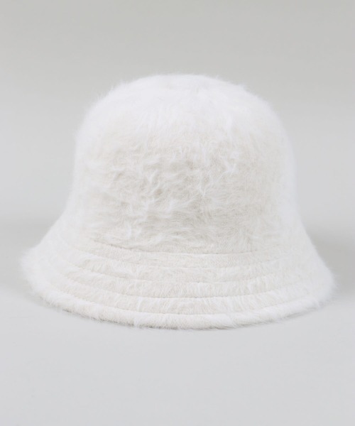 SPINNS（スピンズ）の「アンゴラバケットハット（ハット・レディース・ホワイト/ブラック/ブルー/ピンク・ONESIZE）」の12枚目の写真