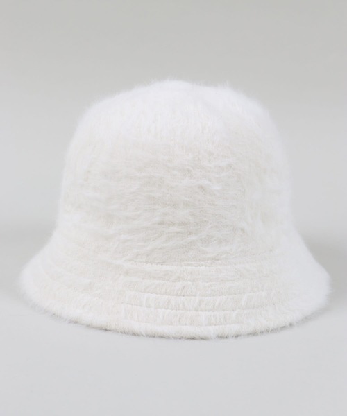 SPINNS（スピンズ）の「アンゴラバケットハット（ハット・レディース・ホワイト/ブラック/ブルー/ピンク・ONESIZE）」の14枚目の写真