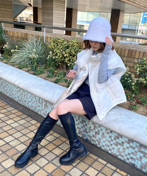 SPINNS（スピンズ）の「アンゴラバケットハット（ハット・レディース・ホワイト/ブラック/ブルー/ピンク・ONESIZE）」の20枚目の写真