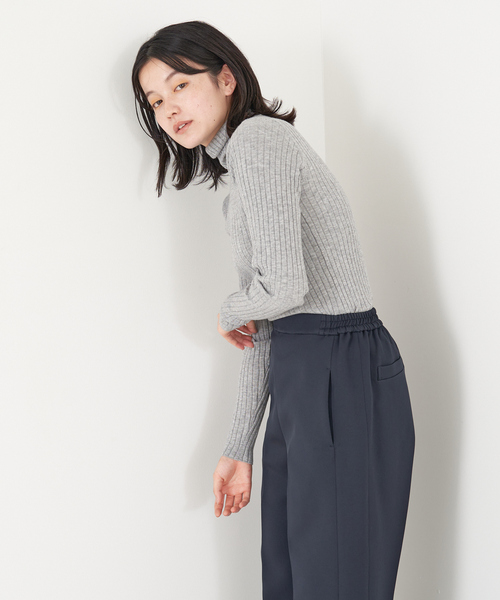 collex（コレックス）の「タートルリブプルオーバー（ニット/セーター・レディース・ネイビー/ホワイト/グレー/ブラック・フリー）」の12枚目の写真