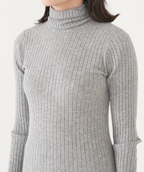 collex（コレックス）の「タートルリブプルオーバー（ニット/セーター・レディース・ネイビー/ホワイト/グレー/ブラック・フリー）」の16枚目の写真