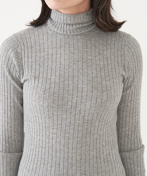 collex（コレックス）の「タートルリブプルオーバー（ニット/セーター・レディース・ネイビー/ホワイト/グレー/ブラック・フリー）」の18枚目の写真