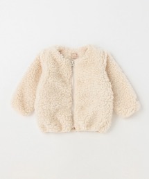 petit main | ボアジップジャケット(Tシャツ/カットソー)