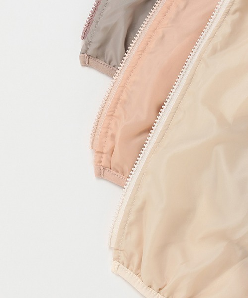 petit main（プティマイン）の「ボアジップジャケット（Tシャツ/カットソー・キッズ・モカ/アイボリー/ライトピンク・80ｃｍ/90cm/110cm/100cm/120cm/130cm）」の10枚目の写真