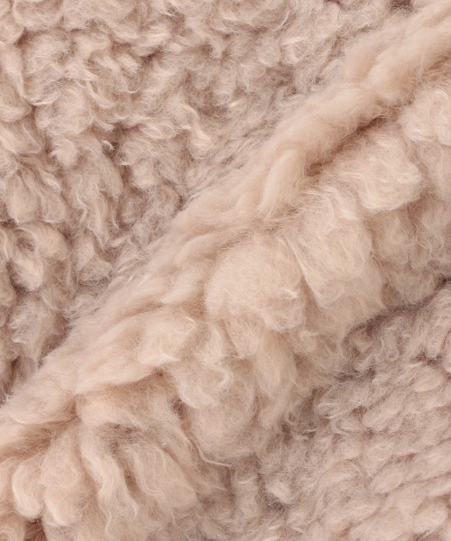 petit main（プティマイン）の「ボアジップジャケット（Tシャツ/カットソー・キッズ・モカ/アイボリー/ライトピンク・80ｃｍ/90cm/110cm/100cm/120cm/130cm）」の11枚目の写真