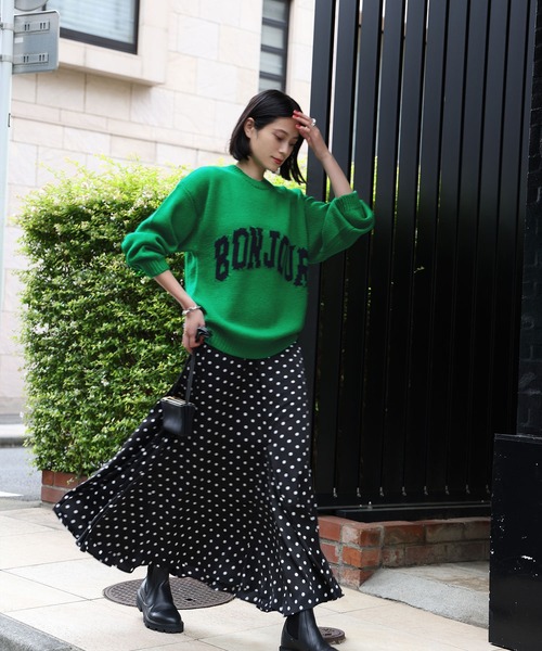 ELFRANK（エルフランク）の「ロゴオーバーサイズニットプルオーバー