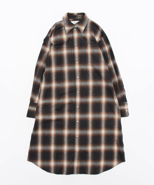 CHECK SHIRT DRESS