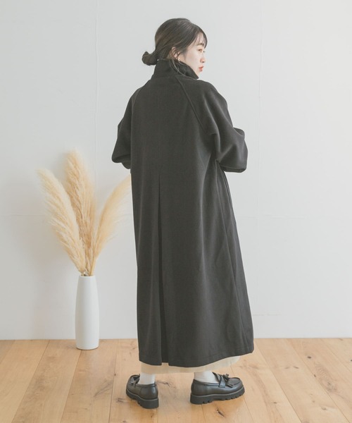 ITEMS URBANRESEARCH(アイテムズ アーバンリサーチ)の「スタンドカラーコート(ステンカラーコート・レディース・ライトベージュ/ブラウン/ブラック・FREE)」の15枚目の写真