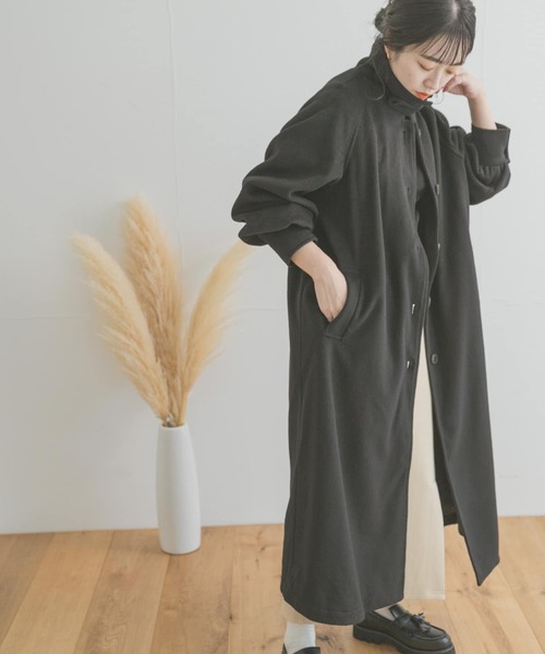 ITEMS URBANRESEARCH(アイテムズ アーバンリサーチ)の「スタンドカラーコート(ステンカラーコート・レディース・ライトベージュ/ブラウン/ブラック・FREE)」の17枚目の写真