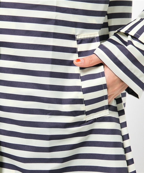 LBC（エルビーシー）の「レインコート ボーダー              （レインコート/ポンチョ・レディース・ブラック/ネイビー・ONE SIZE）」の16枚目の写真