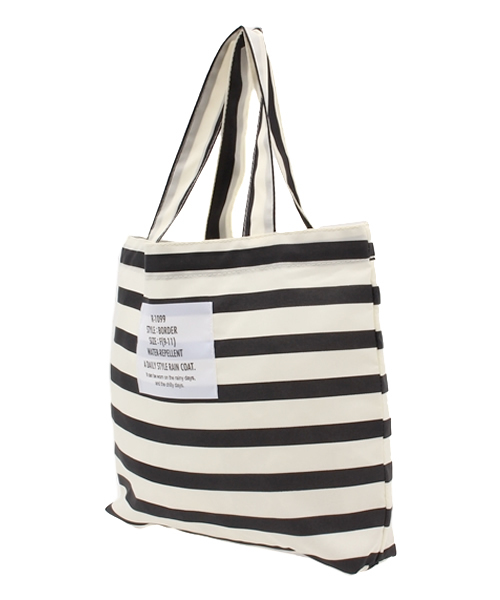 LBC（エルビーシー）の「レインコート ボーダー              （レインコート/ポンチョ・レディース・ブラック/ネイビー・ONE SIZE）」の12枚目の写真