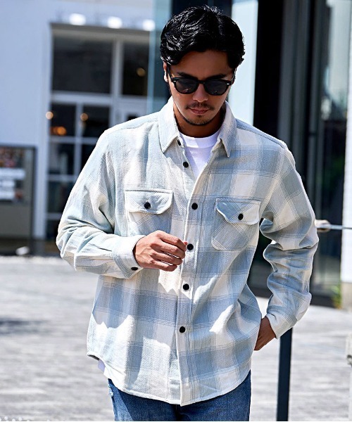 ALCARZA/アルカーザ』ヘヴィネルチェックシャツ（シャツ/ブラウス