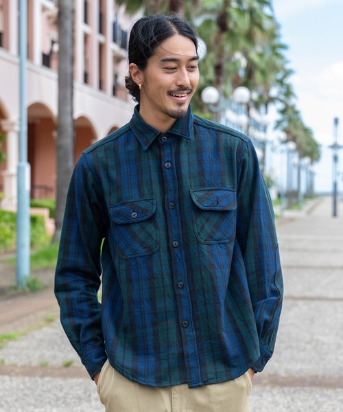 セール】『ALCARZA/アルカーザ』ヘヴィネルチェックシャツ（シャツ